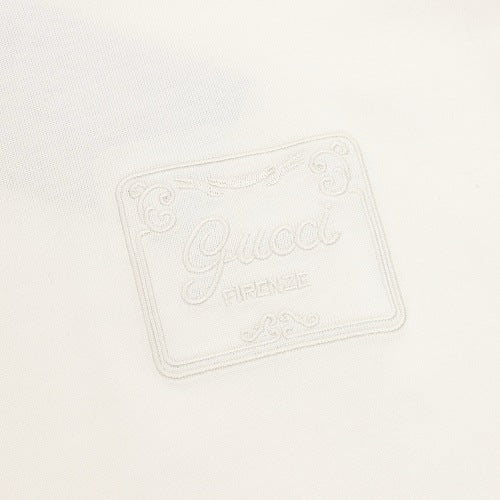 Gucci White Long-Sleeve Crewneck Shirt
