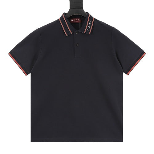 Gucci Web Stripe Trim Polo Shirt