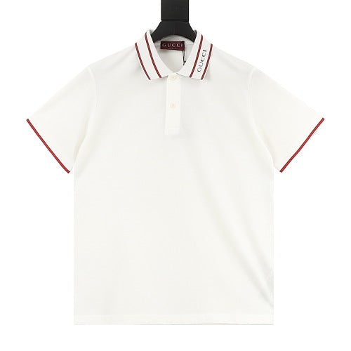 Gucci Web Stripe Trim Polo Shirt