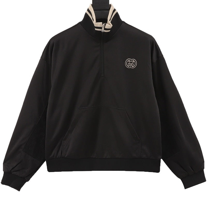 Gucci Outline Interlocking G Half-Zip Track Top