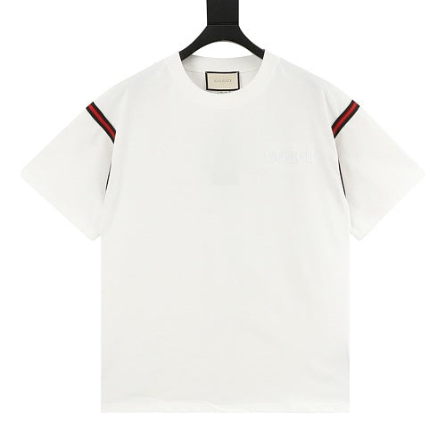 Gucci Web Stripe Shoulder Panel T-Shirt