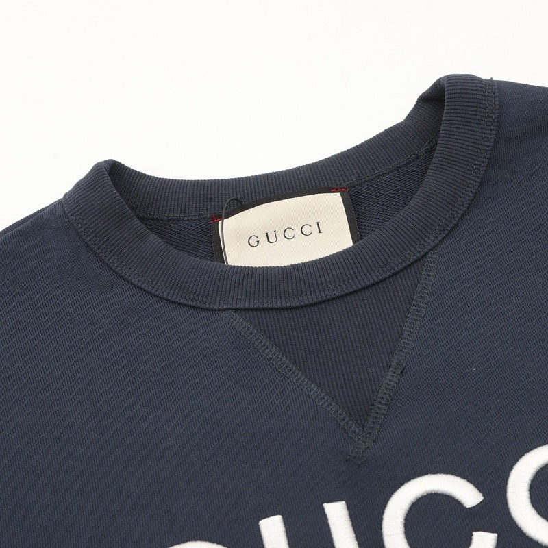 Gucci Embroidered Logo Layered-Look Sweatshirt