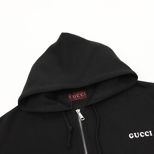 Gucci Small Logo Zip-Up Hoodie