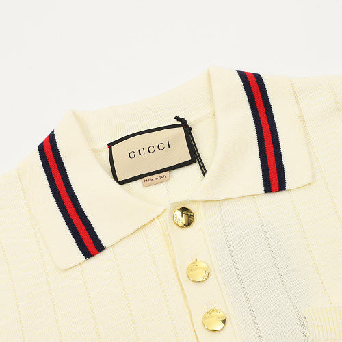 Gucci GG Logo Contrast-Trim Polo Shirt