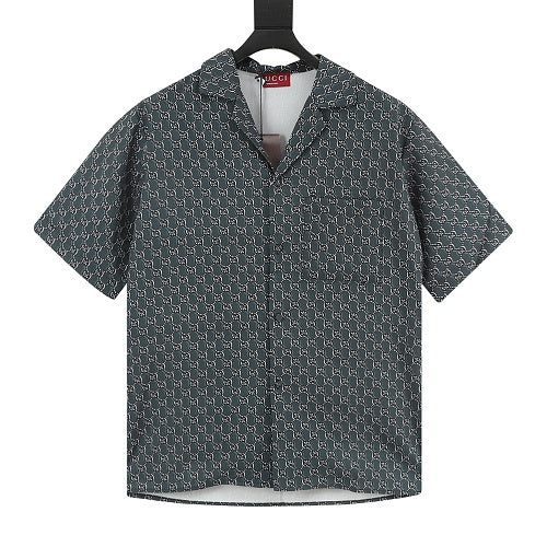 Gucci GG Monogram V-Neck Shirt