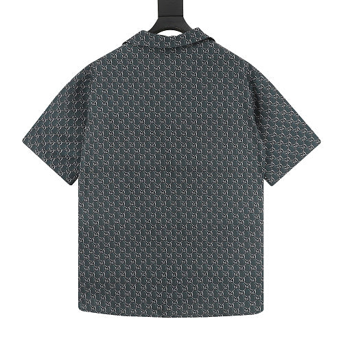 Gucci GG Monogram V-Neck Shirt