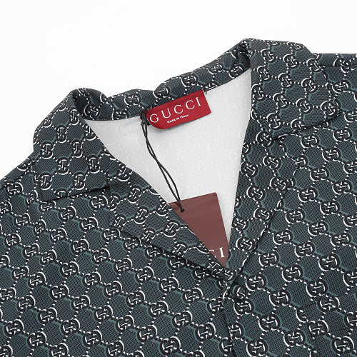 Gucci GG Monogram V-Neck Shirt