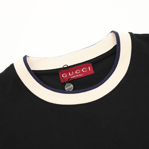 Gucci 1921 Double G Contrast-Trim T-Shirt