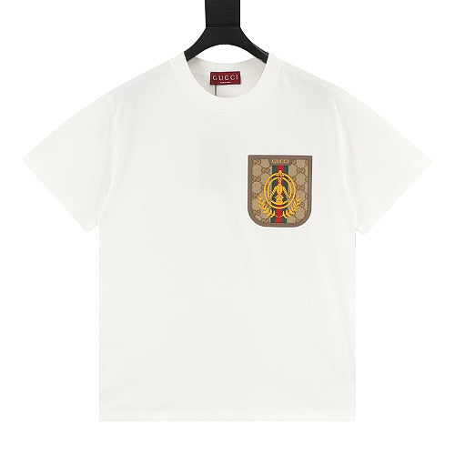 Gucci Web Stripe Crest Patch T-Shirt