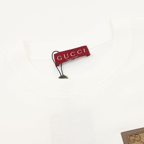 Gucci Web Stripe Crest Patch T-Shirt