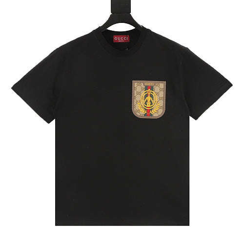 Gucci Web Stripe Crest Patch T-Shirt