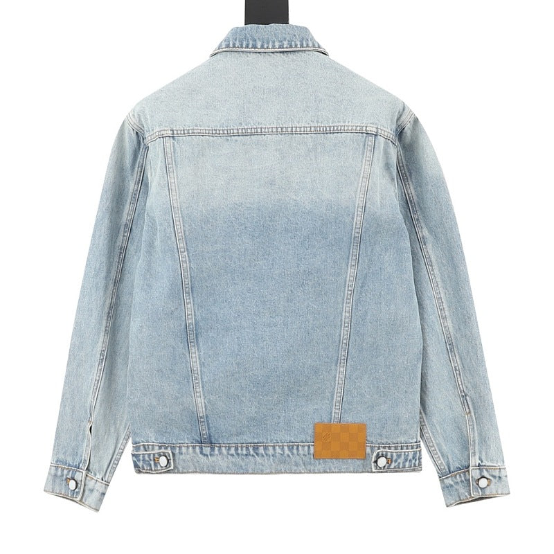 Louis Vuitton Embroidered Denim Trucker Jacket
