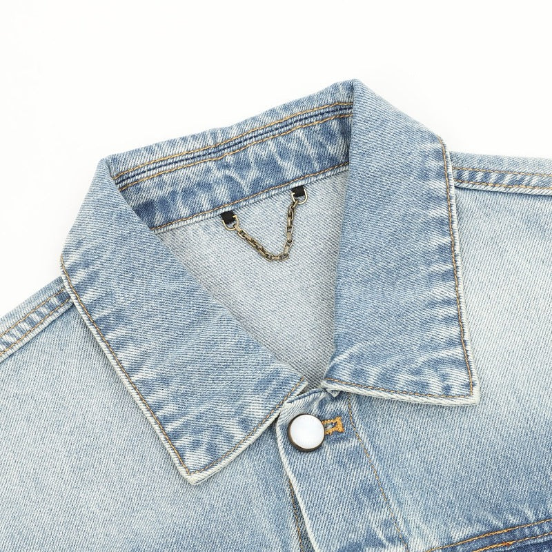 Louis Vuitton Embroidered Denim Trucker Jacket