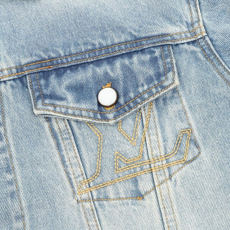 Louis Vuitton Embroidered Denim Trucker Jacket