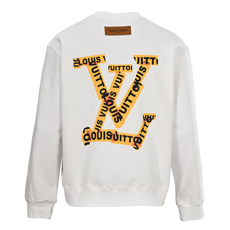 Louis Vuitton LV Tape Print Cotton Sweatshirt