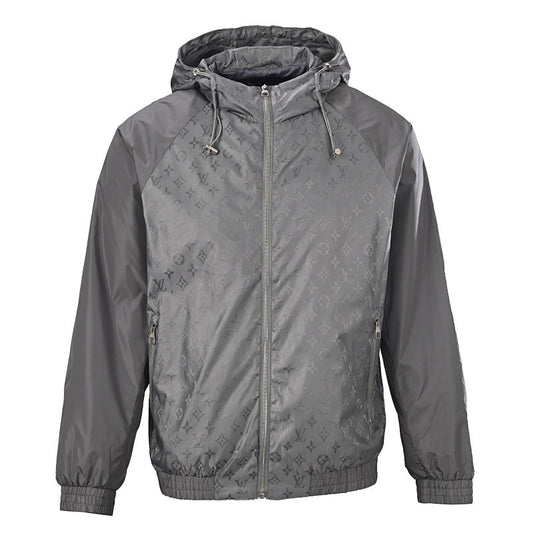 Louis Vuitton LV Tonal Monogram Jacquard Hooded Windbreaker