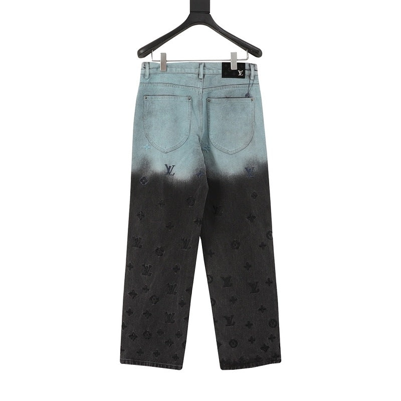 Louis Vuitton Gradient Monogram Denim Pants