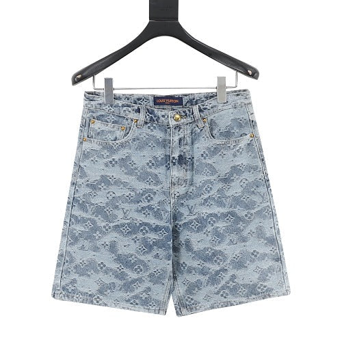 Louis Vuitton LV Monogram Jacquard Denim Shorts