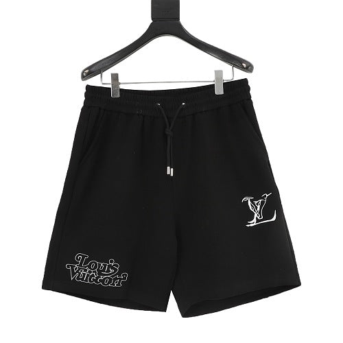 Louis Vuitton LV Skier & Bubble Script Embroidered Shorts