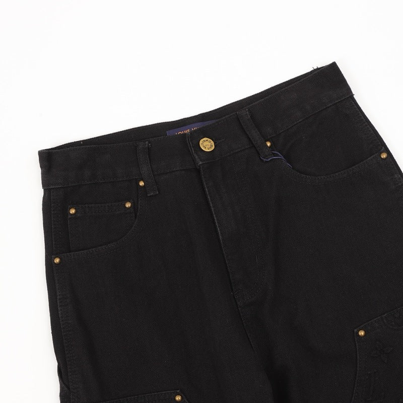 Louis Vuitton Embossed Monogram Utility Jeans