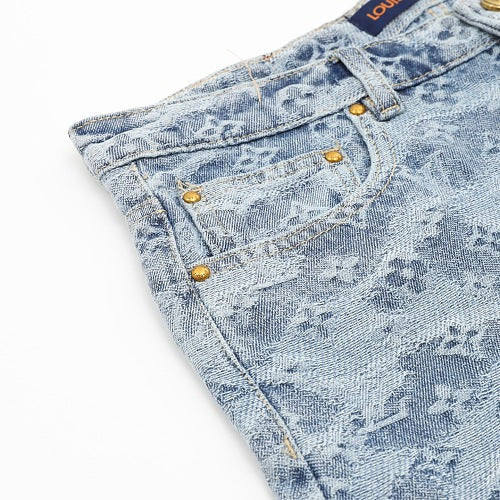 Louis Vuitton LV Monogram Jacquard Denim Shorts