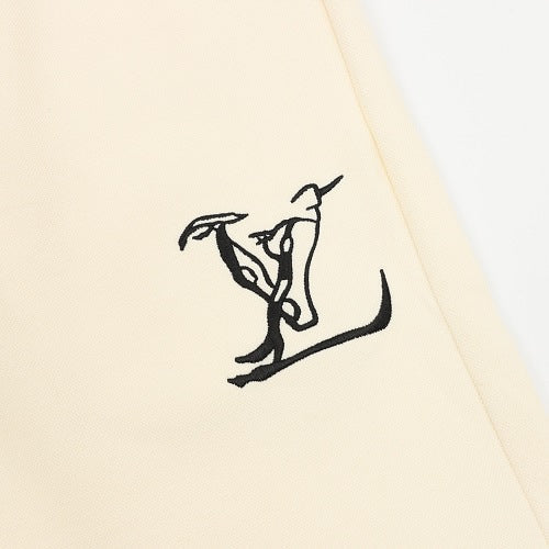 Louis Vuitton LV Skier & Bubble Script Embroidered Shorts