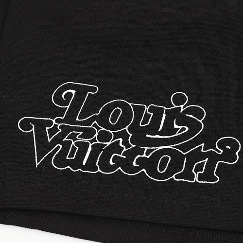 Louis Vuitton LV Skier & Bubble Script Embroidered Shorts