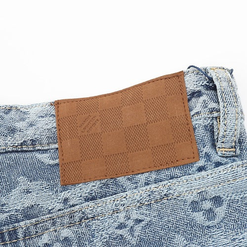 Louis Vuitton LV Monogram Jacquard Denim Shorts