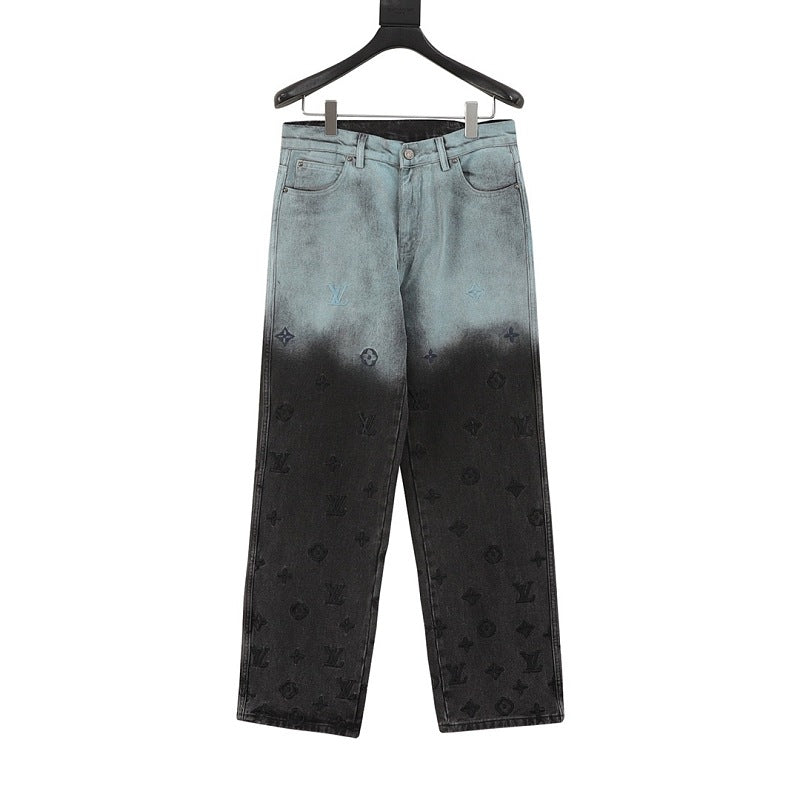 Louis Vuitton Gradient Monogram Denim Pants