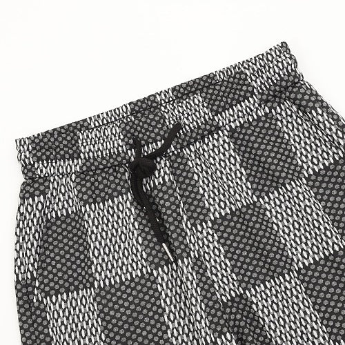 Louis Vuitton LV Crystal Beaded Logo Damier Jacquard Shorts
