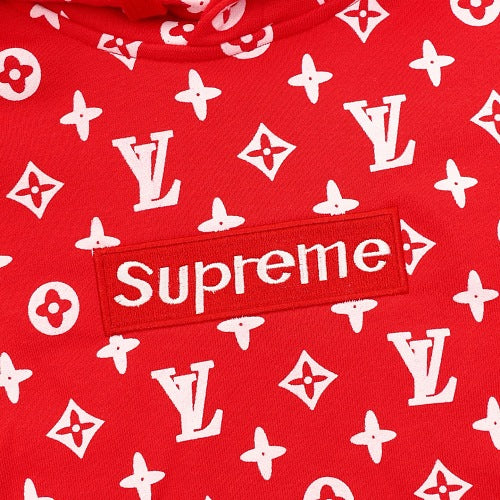 Louis Vuitton x Supreme Monogram Box Logo Hoodie